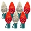 26 Light Red & Warm White C9 LED Christmas Lights - 8" Spacing 2 26 Light Red & Warm White C9 LED Christmas Lights - 8" Spacing -Christmas Designers c9 268 wwr