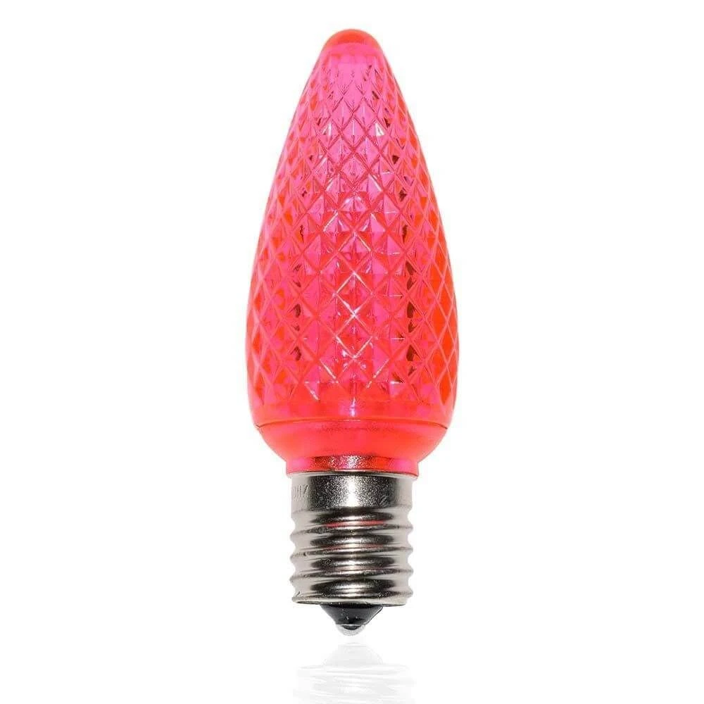 C9 SMD LED Retrofit Bulb - Pink - Minleon - Bag Of 25 3 C9 SMD LED Retrofit Bulb - Pink - Minleon - Bag Of 25