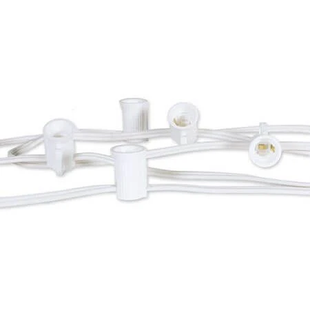 C9 Cord, 15" Spacing, White Wire, SPT-1, 50' 4 C9 Cord, 15" Spacing, White Wire, SPT-1, 50' - Image 2