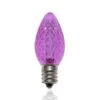C7 SMD LED Retrofit Bulb - Purple - Minleon - Bag Of 25 -Christmas Designers christmas led light bulb purple