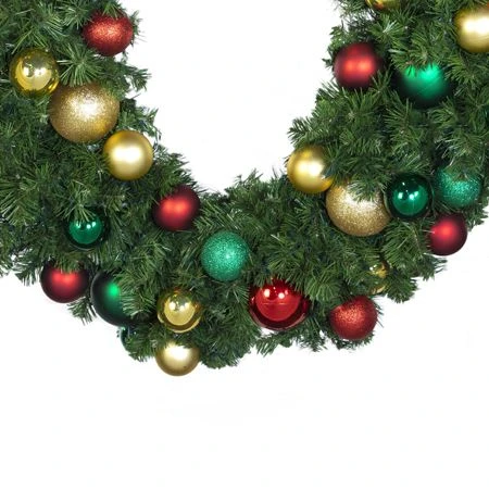 Decorated - 9' X 18" Oregon Fir Garland - Unlit - DELUXE Colors Of The Holiday 5 Decorated - 9' X 18" Oregon Fir Garland - Unlit - DELUXE Colors Of The Holiday - Image 3