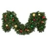 Decorated 9' X 18" Garland Lit, Colors Of The Holiday 2 Decorated 9' X 18" Garland Lit, Colors Of The Holiday -Christmas Designers dg 918 led coth b