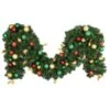 Decorated 9' X 18" Garland Unlit, Traditional 2 Decorated 9' X 18" Garland Unlit, Traditional -Christmas Designers dg 918 t b