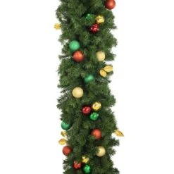 Decorated 9' X 18" Garland Unlit, Traditional -Christmas Designers dg 918 t d