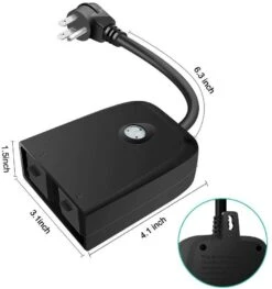 WiFi Smart App Controlled Timer -Christmas Designers dimensions 1