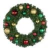 30" Unlit Decorated Wreath - Colors Of The Holidays - Bow Option Available -Christmas Designers dw 30 coth1