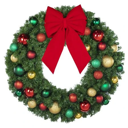 36" Unlit Decorated Wreath - DELUXE Colors Of The Holidays - Bow Option Available 5 36" Unlit Decorated Wreath - DELUXE Colors Of The Holidays - Bow Option Available - Image 3