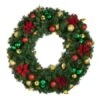 36" Unlit Decorated Wreath - Elegant Poinsettia - Bow Option Available 2 36" Unlit Decorated Wreath - Elegant Poinsettia - Bow Option Available -Christmas Designers dw 36 ep