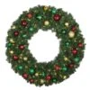 48" Lit LED Warm White Decorated Wreath - Colors Of The Holidays - Bow Option Available 1 48" Lit LED Warm White Decorated Wreath - Colors Of The Holidays - Bow Option Available -Christmas Designers dw 48 led coth