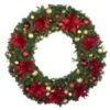 60" Unlit Decorated Wreath - DELUXE Royal Poinsettia - Bow Option Available 1 60" Unlit Decorated Wreath - DELUXE Royal Poinsettia - Bow Option Available -Christmas Designers dw 60 del ep 1