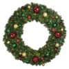 60" Lit LED Warm White Decorated Wreath - Colors Of The Holidays - Bow Option Available 1 60" Lit LED Warm White Decorated Wreath - Colors Of The Holidays - Bow Option Available -Christmas Designers dw 60 led coth
