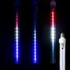 12" LED Falling Snow Tube - Red, Pure White And Blue - Pro Christmas™ -Christmas Designers fs pc 12 rwba