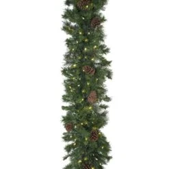 4 1/2' X 14" Mixed Pine Garland, Lit 10 4 1/2' X 14" Mixed Pine Garland, Lit -Christmas Designers g 4514 mpl c