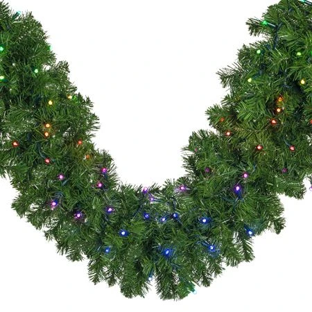 9' X14" Deluxe Oregon Fir Garland, Lit With Twinkly Pro RGBW 4 9' X14" Deluxe Oregon Fir Garland, Lit With Twinkly Pro RGBW - Image 2
