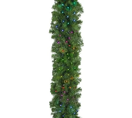 9' X14" Deluxe Oregon Fir Garland, Lit With Twinkly Pro RGBW 6 9' X14" Deluxe Oregon Fir Garland, Lit With Twinkly Pro RGBW - Image 4