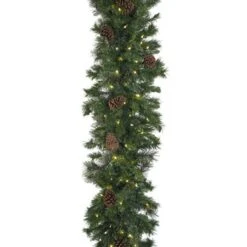 9' X 18" Mixed Pine Garland, Lit 11 9' X 18" Mixed Pine Garland, Lit -Christmas Designers g 918 mpl d