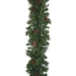 9' X 18" Mixed Pine Garland, Unlit -Christmas Designers g 918 mpu d