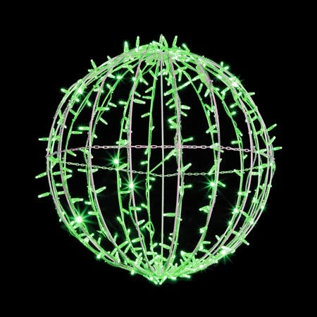 30" Foldable Sphere - LED - Green - Commercial Grade 3 30" Foldable Sphere - LED - Green - Commercial Grade