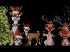 5' Skiing Reindeer 5 5' Skiing Reindeer -Christmas Designers hqdefault 31