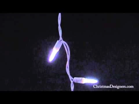 LED Twinkle Icicle Lights - 70 Light Set - Warm White 4 LED Twinkle Icicle Lights - 70 Light Set - Warm White - Image 2