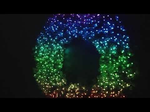 60" Twinkly Pro RGBW Deluxe Oregon Fir Wreath - Bow Option Available 7 60" Twinkly Pro RGBW Deluxe Oregon Fir Wreath - Bow Option Available - Image 5