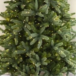 9' Indoor LED Norway Spruce Slimline Christmas Tree - Warm White -Christmas Designers img 0094