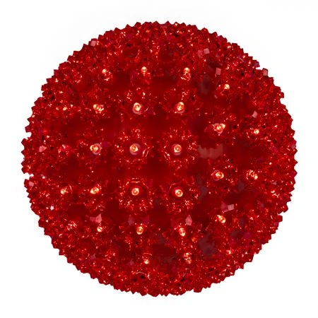 Pro Christmas™ 10" Sphere - 150L - Red 3 Pro Christmas™ 10" Sphere - 150L - Red
