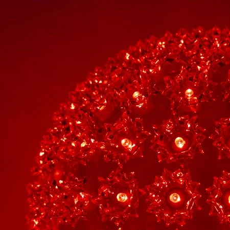 Pro Christmas™ 10" Sphere - 150L - Red 4 Pro Christmas™ 10" Sphere - 150L - Red - Image 2
