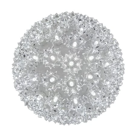 Pro Christmas™ 7.5" Sphere - 100L - Pure White 3 Pro Christmas™ 7.5" Sphere - 100L - Pure White