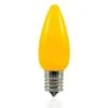 C9 SMD LED Retrofit Bulbs - Frosted Smooth - Yellow - Pro Christmas™ - Bag Of 25 -Christmas Designers l c9f y