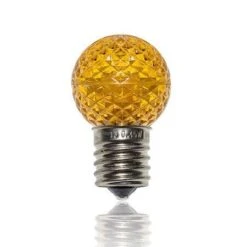 G40 LED Retrofit Bulbs - Yellow - Minleon - Bag Of 25