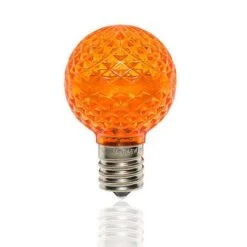 G40 LED Retrofit Bulb - Amber/Orange - Minleon - Bag Of 25