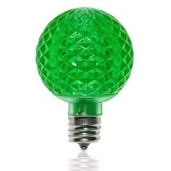 G50 SMD LED Retrofit Bulb - Green - C9 Base - Minleon - Bag Of 10