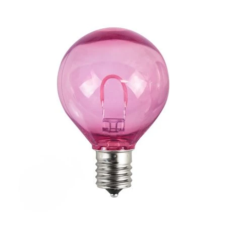 G50 LED Flexible Filament Bulb - Pink - Pro Christmas™ - Bag Of 25 3 G50 LED Flexible Filament Bulb - Pink - Pro Christmas™ - Bag Of 25