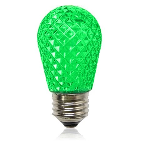 Pro Christmas - S14 LED Medium Base Retrofit Bulb - Green- Bag Of 6 3 Pro Christmas - S14 LED Medium Base Retrofit Bulb - Green- Bag Of 6