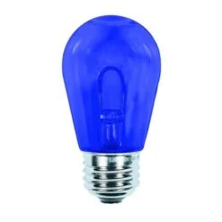 S14 LED U Shape Flexible Filament Bulb - Pro Christmas™ - Blue – E26 Base - Box Of 6