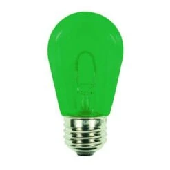 S14 LED U Shape Flexible Filament Bulb - Pro Christmas™ - Green – E26 Base - Box Of 6