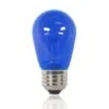 S14 LED Retrofit Bulb - Transparent - Medium Base - Blue - Bag Of 10