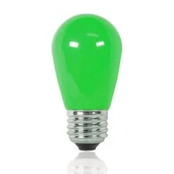 Pro Christmas™ S14 LED Retrofit Bulb - Ceramic - Medium Base - Green - Bag Of 10