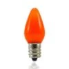 C7 SMD LED Retrofit Bulbs - Frosted Smooth - Amber/Orange - Pro Christmas™ - Bag Of 25 -Christmas Designers led christmas bulb orange