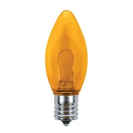 C9 Flexible Filament LED Bulb - Amber/Orange - Pro Christmas™ - Bag Of 25 3 C9 Flexible Filament LED Bulb - Amber/Orange - Pro Christmas™ - Bag Of 25
