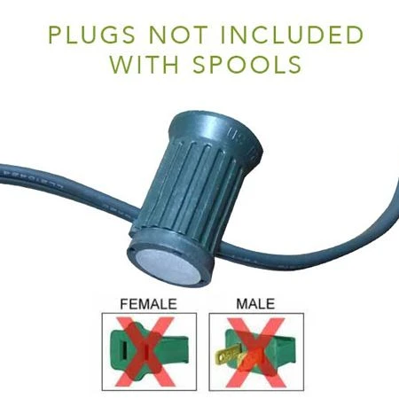 LITE-NETICS C7 Cord Green Wire - 12" Spacing - SPT-1 - 250' 5 LITE-NETICS C7 Cord Green Wire - 12" Spacing - SPT-1 - 250' - Image 3