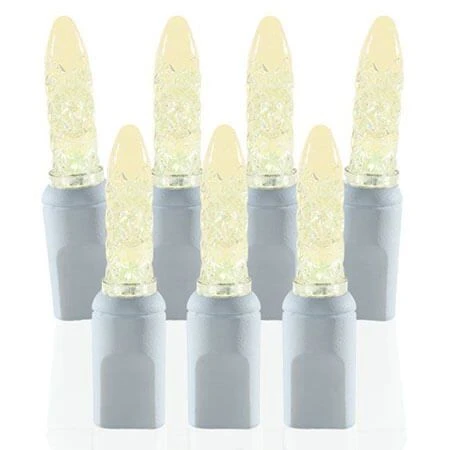 70 Light M5 Warm White LED Christmas Lights - White Wire 3 70 Light M5 Warm White LED Christmas Lights - White Wire