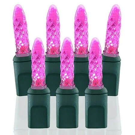 70 Light M5 Pink LED Christmas Lights 3 70 Light M5 Pink LED Christmas Lights