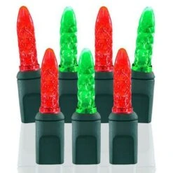 70 Light M5 Red-Green LED Christmas Lights