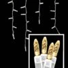 LED Icicle Lights - 70 Light Set - Warm White 2 LED Icicle Lights - 70 Light Set - Warm White -Christmas Designers m5ic 28ww
