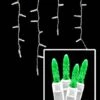 LED Icicle Lights - 70 Light Set - Green -Christmas Designers m5ic g