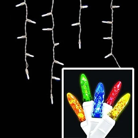 LED Icicle Lights - 70 Light Set - Multi 3 LED Icicle Lights - 70 Light Set - Multi