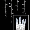 LED Icicle Lights - 70 Light Set - Pure White 2 LED Icicle Lights - 70 Light Set - Pure White -Christmas Designers m5ic pw