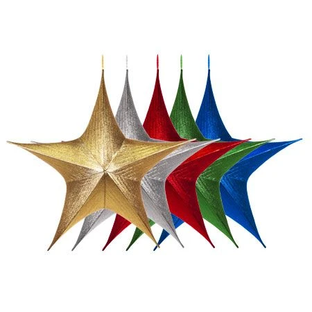 Foldable 3D Star - 44" - Metallic - 5 Colors Available 3 Foldable 3D Star - 44" - Metallic - 5 Colors Available